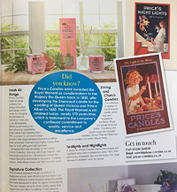 Prices Candles Metech photography published in a magazine
